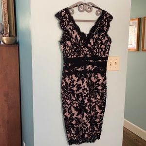 Tadashi Shoji black lace dress